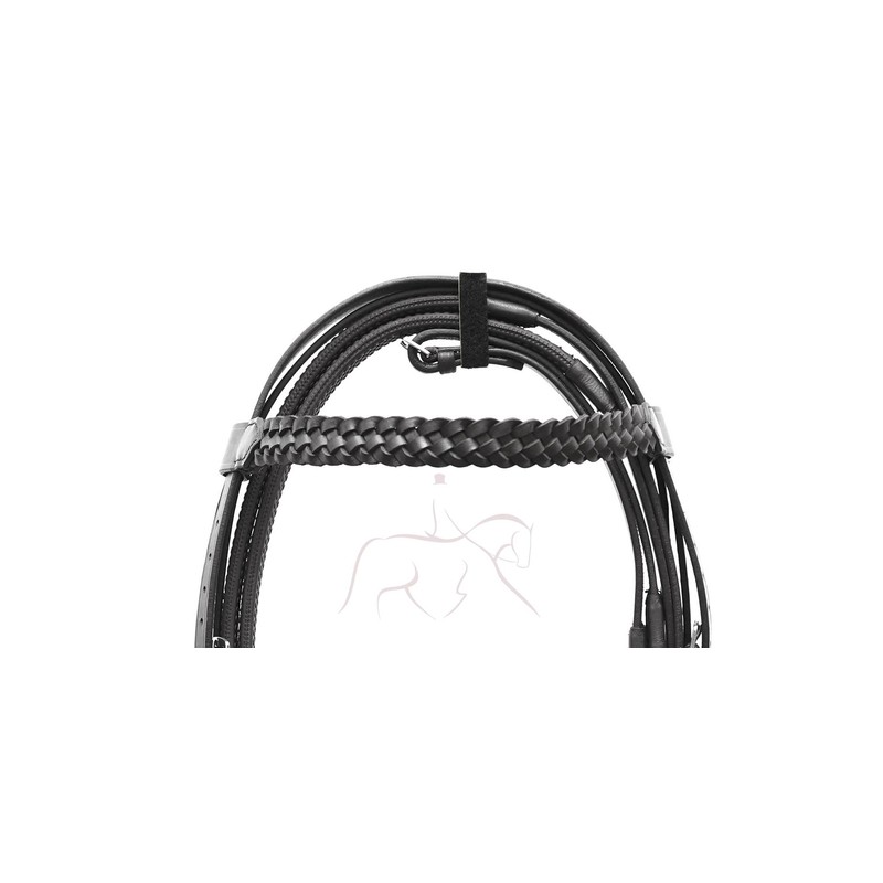 Aces Equine HUNTER BRIDLE WITH 2" NOSEBAND & 1" PLATED
