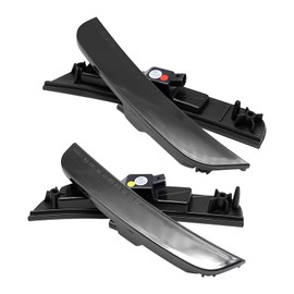 LIDSCURA Smoked Side Marker Lights Front Rear Bumper Side Marker Light Strips Amber Red Marker Lights Replacement for Chrysler 300 300C 2015-2021