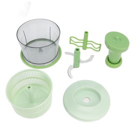 Household Manual Meat Grinder Multifunctional Garlic Stamper Blender Vegetable Dehydrator with Drain Basket