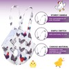 Quilax Chicken Bag, White Chicken Carrier with Handle and Cartoon