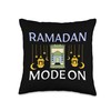 Ramadan Mode On Ramadan Happy Ramadan Mubarak Throw Pillow