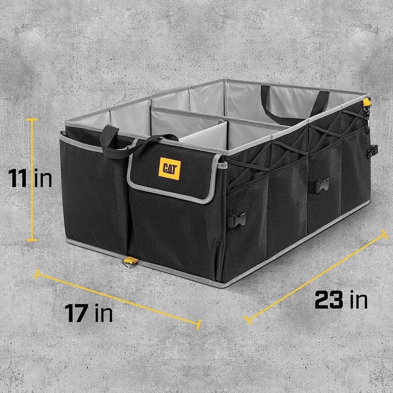 Caterpillar FlexTrunk Car Trunk Organizer and Storage - Collapsible
