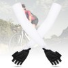 A Pair White Elastic Polyurethane Outdoor Cycling Anti Skid Sunscreen