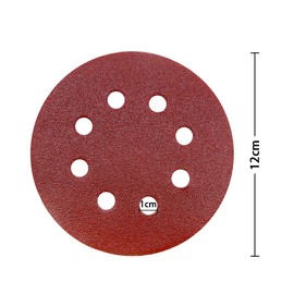 50 Pieces WooZuu 8 Holes Sanding Discs Pads 80 Grit 5 Inch Hook and Loop Sandpaper Assortment for Random Orbital Sander