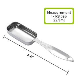 BERYLER 1PCS 1-1/2tbsp (22.5ml) Single Measuring Spoon, Individual Stainless Steel Long Handle Measure Teaspoon Only