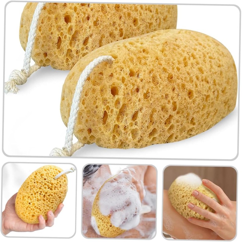 Set de 4 Esponjas Exfoliantes y Lufa para Ducha HAPINARY