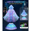 DOLNOW Princess Dress Up for Girls, Light up Princess Cape
