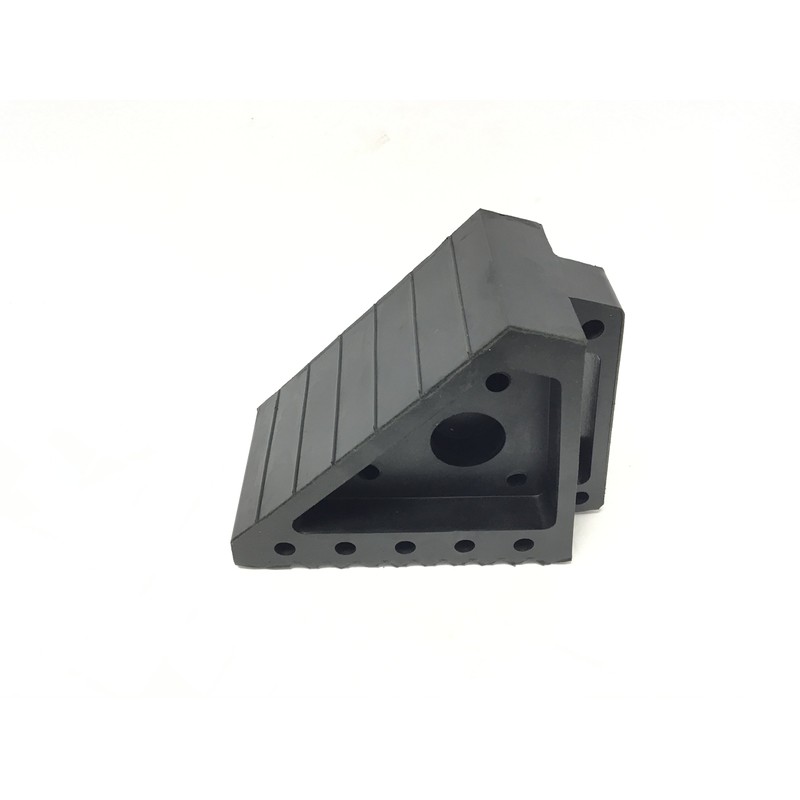 MAXXHAUL 70472 Solid Rubber Heavy Duty Black Wheel Chock 2-Pack,