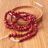 Farmhouse Beads 7ft Wood Bead Garland with Christmas Tree Holiday