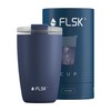 FLSK CUP Stainless Steel Reusable Cup for Travel (350 ml,
