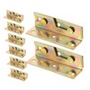 Hohopeti 8pcs Bed Hinge Latch Metal Bed Rail Fasteners Bed