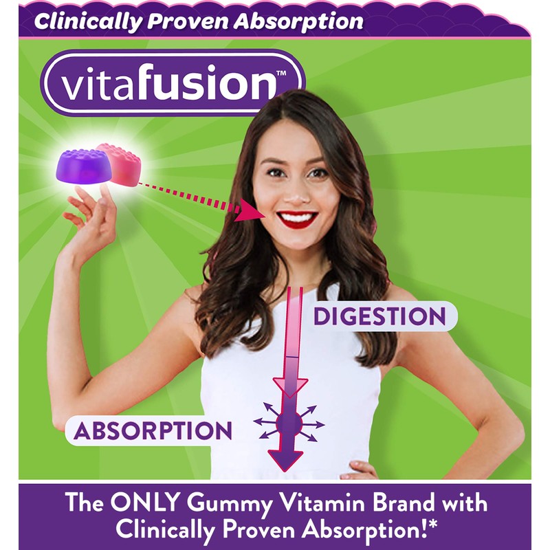 Vitafusion Gorgeous Hair, Skin & Nails Multivitamin, 100 Count (Packaging