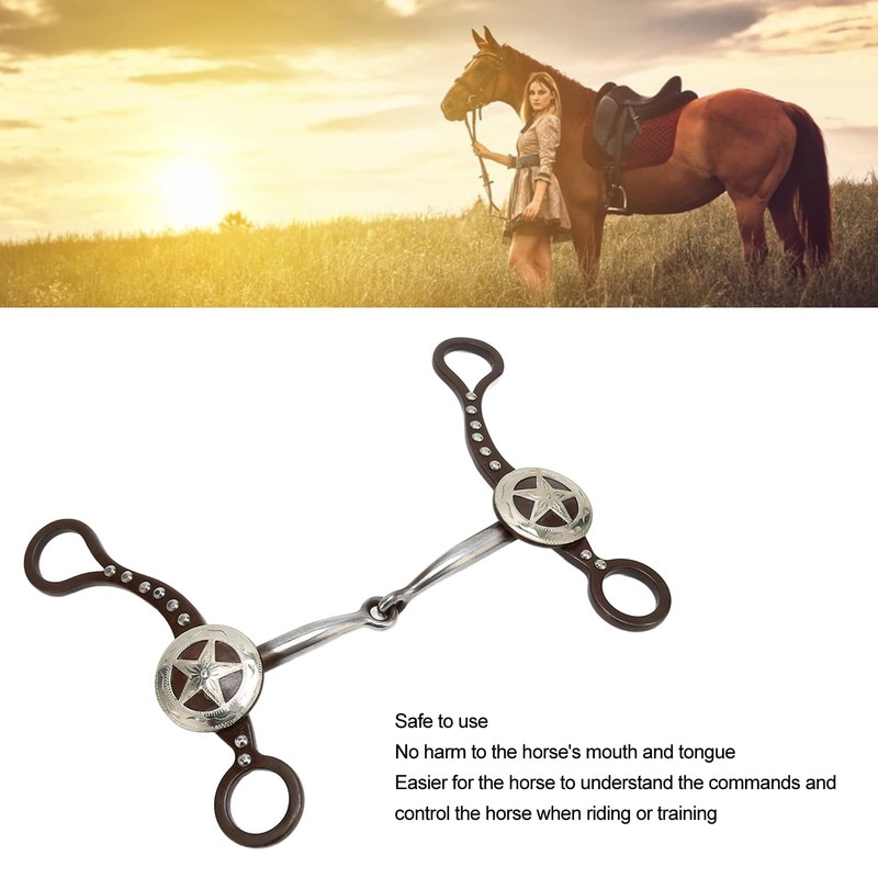 KUIDAMOS Snaffle para Caballo, Broca De Boca De Caballo Broca