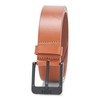 BOSS Thick Logo Buckle Smooth Leather Belt, acorn brown, 34