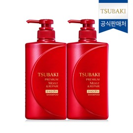 Tsubaki Premium Moist &amp; Repair Shampoo 490ml (2 packs) / 츠바키 프리미엄 모이스트 앤 리페어 샴푸 490ml 2개