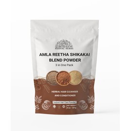 Hair Care Combo Amla, Reetha & Shikakai Powders, (Each 114g) Herbal Hair Pack, Ayurvedic Powders for Hair Growth, Scalp Health