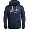 Grin&Bear Hoodie GEC703 Men's Sweat Jacket, navy
