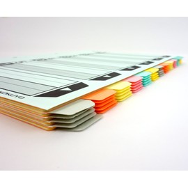 コクヨ ファイル 仕切カード A4 12山 5組 シキ-100N