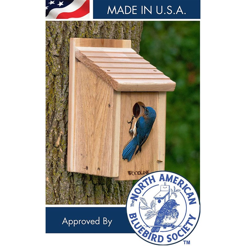 Woodlink Wooden Bluebird House - Model BB1 7.5" x 7.25"