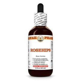 Rosehips (Rosa Canina) Dry Fruit Tincture, Made in Hawaii, Organic Raw Materials, All Natural, Vegan, Pure Liquid Extract - 2 fl.oz