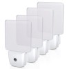 DEWENWILS Auto Dusk-to-Dawn Sensor, Led Night Lights for Bathroom Flat