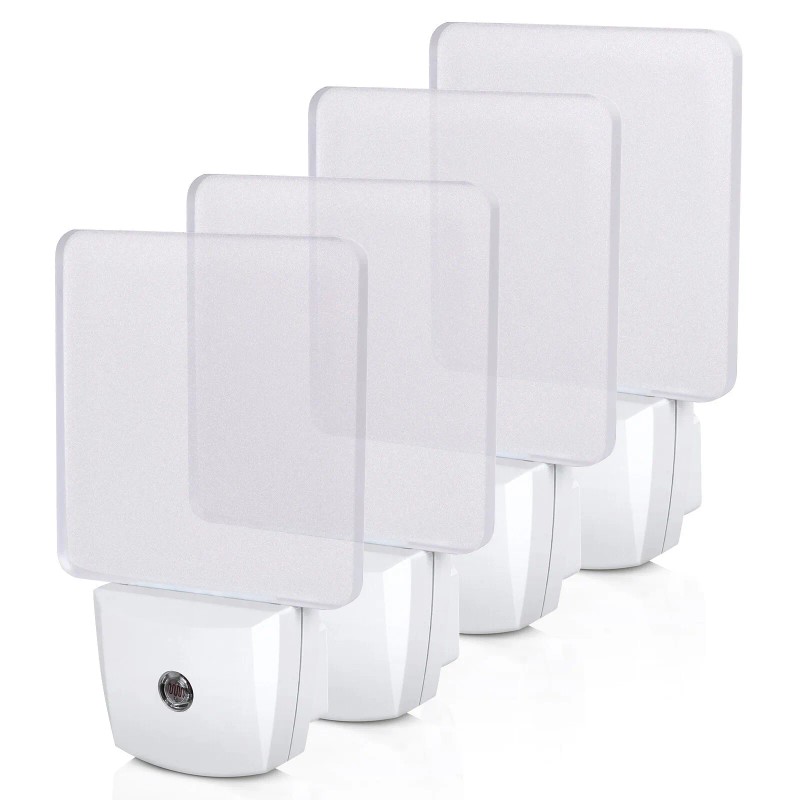 DEWENWILS Auto Dusk-to-Dawn Sensor, Led Night Lights for Bathroom Flat