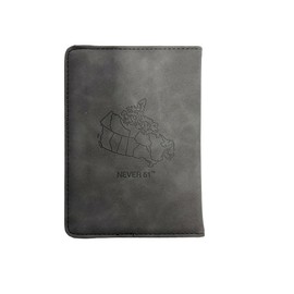 Alantino RFID Blocking Passport Holder - PU Leather Travel Passport Wallet & Organizer with Magnetic Closure – Compact Passport Cover for Men & Women - Grey