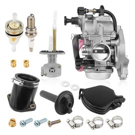 Carb Carburetor Fuel Valve Petcock Intake Manifold For Kawasaki Prairie 400 KVF400D KVF400C 1999-2002 15003-1446 51023-1254 92077-1098 16065-1337