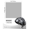 JENSVOIR Head Scarf for Women - Glossy Silver Metallic Shiny