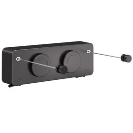 Danpoo Retractable Clothesline, Anti-Sag Adjustable Knob Heavy-Duty Clothes Line for Indoors/Outdoors with 2 * 13.8ft Stainless Steel Wire, Laundry Wall Drying Solutions,Black