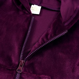 Conjunto de 2 piezas de terciopelo con capucha para niños y niñas, con capucha y pantalones deportivos, color 03, 9-12 meses