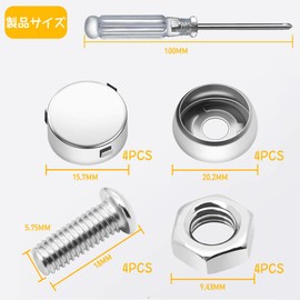 Number Plate Bolt Anti-theft Bolt Stainless Steel Anti-theft Set Security Specifically for Number Plates Universally Compatible