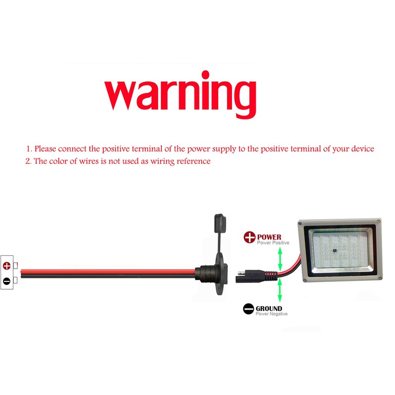 dstfuy SAE Connector,10AWG SAE Socket Sidewall Port,So Quick Connect Solar