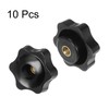 HARFINGTON 10pcs Star Knobs M6 Female Thread 38mm Head Plastic