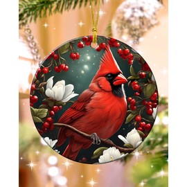 Cardinal Christmas Ornaments Gifts for Women Red Cardinal Ornament Christmas Decorations Tree Hanging Xmas Keepasake