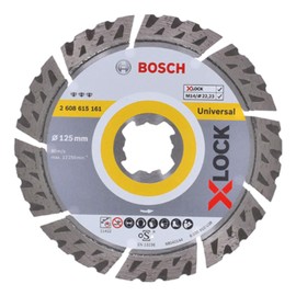 Bosch Professional 1x Diamond Cutting Disc Best (Universal, X-LOCK, Diameter 125 mm, Bore Diameter: 22.23 mm, Cutting Width 2.2 mm)