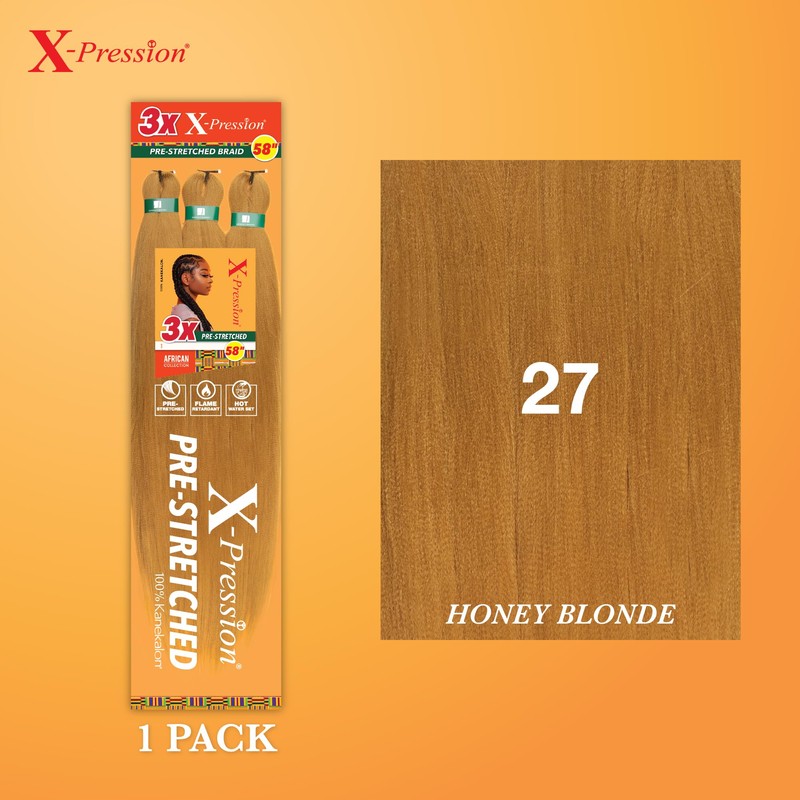 Sensationnel X-pression prestretched braiding hair - 3x braid 58 inch
