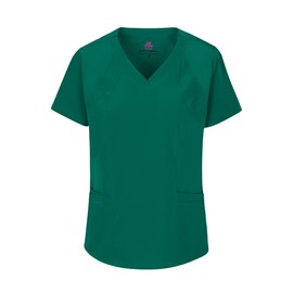 Natural Uniforms Womens Cool Stretch Jogger Scrub Set with Regular and Petite Sizes, True Hunter Green, Small-Petite