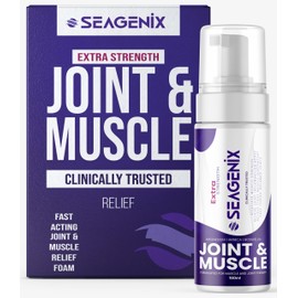 Seagenix Extra Strength Muscle + Joint Foam - Magnesium | Boswellia | Arnica | Formula - Joint and Muscle Relief – Ease Inflamed Joints and Muscles - All Natural – Joints + Muscle Relief