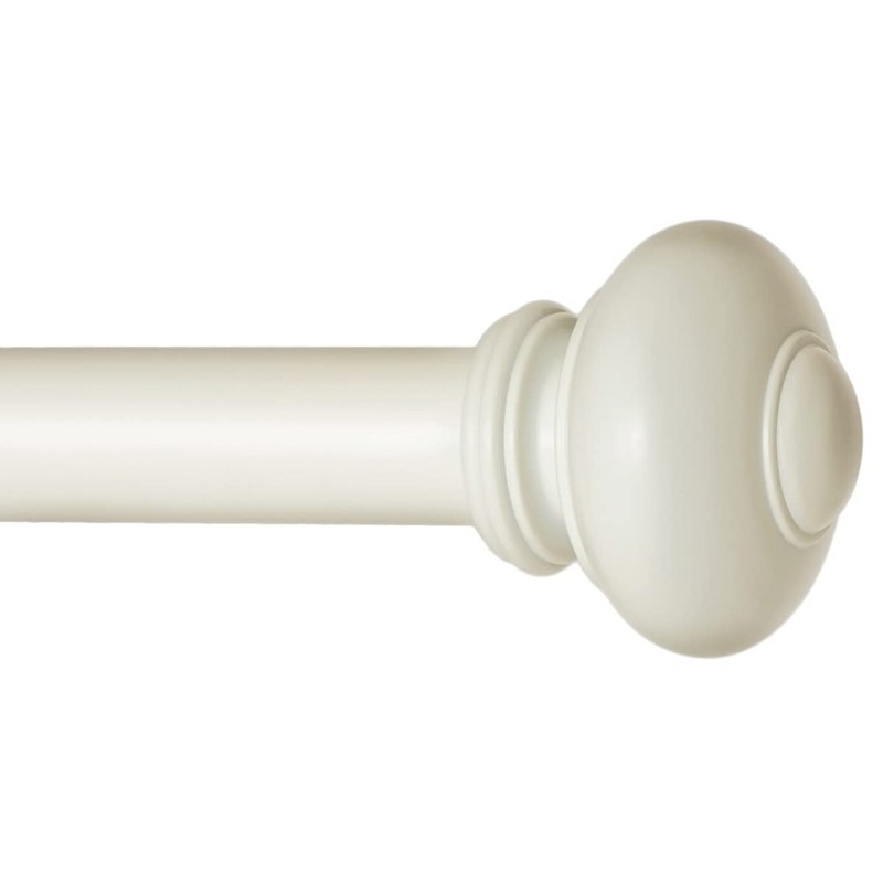 Ivilon Drapery Window Curtain Rod - Knob Design, 1 Inch