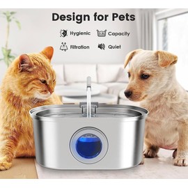Cat Water Fountain - Ultra-Quiet Automatic Pet Fountain with 3.2 L Capacity, Triple Filtration System, Adjustable Flow Modes, BPA-Free, Easy to Clean, Perfect for Cats and Small Dogs