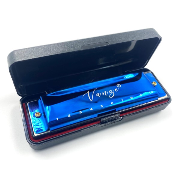 Vange Major Deluxe Blues Harmonica, 10 Holes C Key Beginner