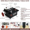 Mini Multi-Functional Table Saw,Portable Mini Desktop Electric Saw for Wood