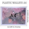 Clear Plastic Wallets 24Pcs - A4 File Document Paperwork Folder