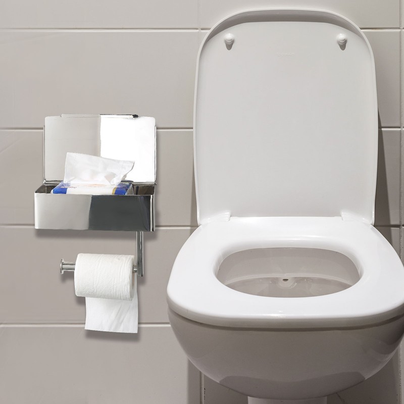 Rolling Paper Rack Can Put Wet Wipes Stainless Steel Drawer