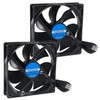 QCCAN 2Pcs 120mm USB Fan 5V Brushless Cooling Fan, 2000
