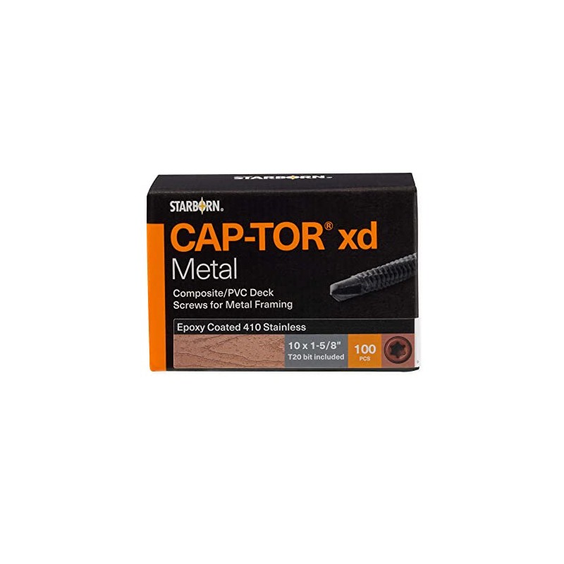 Starborn Cap-TOR xd Warm Gray #10 X 1-5/8" Screws for
