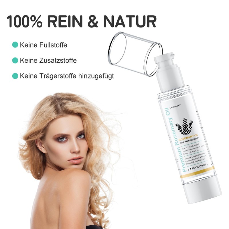 Gezimetie Rosemary Oil Hair, Dermaroller Hair