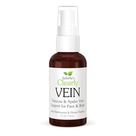 2-Pack Isabella's Clearly Vein, Natural Herbal Essential Oil Blend for Varicose Vein Support | Spider Vein Care for Legs, Face, Body | Soothing Topical Oil with Horse Chestnut, Helichrysum, Ginger