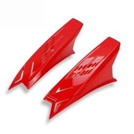 Alician 1 Pair Punk Style Decorative Stylish Horns for Motorcycle Helmets Bright black Auto Accessories